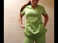 Jizzing in my scrubs 2