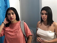 sharing motel guest room with my stepmom and stepsister - internal ejaculation - pov