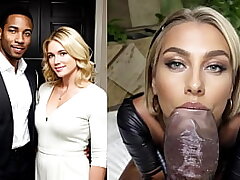 Ash-blonde takes a huge Big black cock